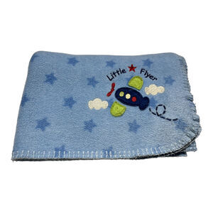 Circo Baby Blanket Blue Stars Airplane Clouds LITTLE FLYER Fleece Boys Target